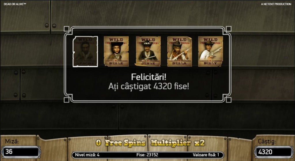 castig rotiri gratuite dead or alive