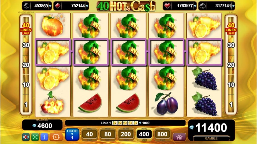 Mega castig 40 Hot & Cash