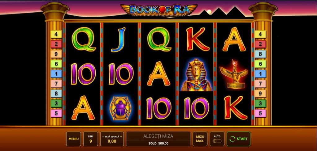 Book of Ra - ecran de inceput