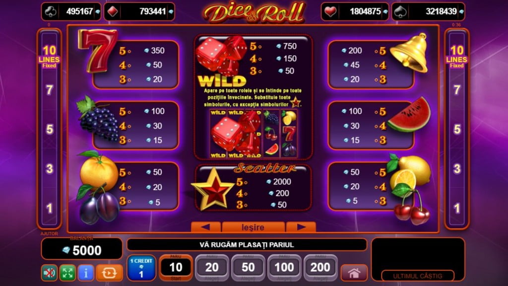 simboluri egt dice & roll