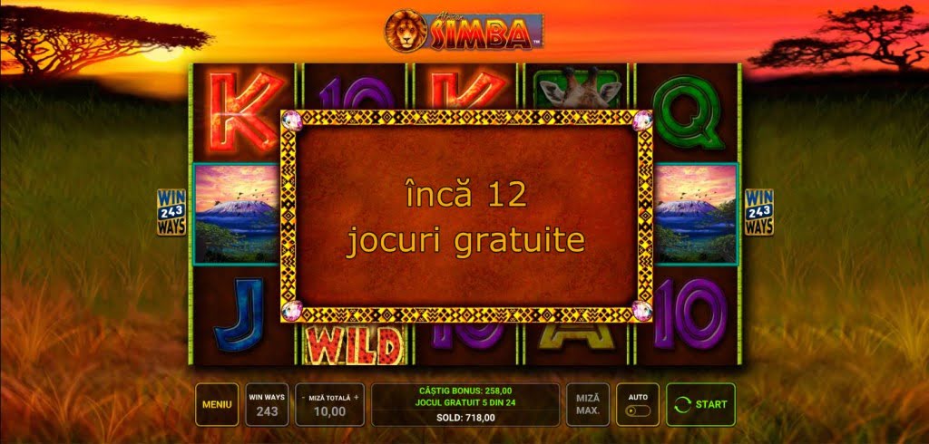 Rotiri Gratuite la African Simba (Novomatic)