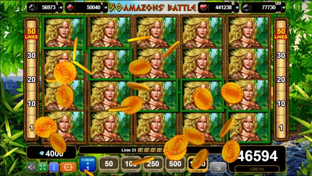 Panou EGT - 50 Amazons Battle